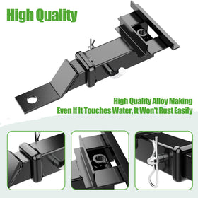 10L0L front-view installation shows robust hitch ready for towing trailers