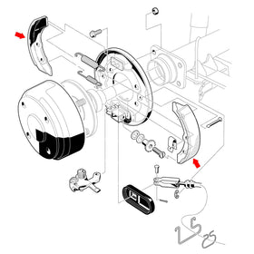 10L0L Yamaha G1 brake shoes kit; compatible with 1978-1981 models for proper braking.
