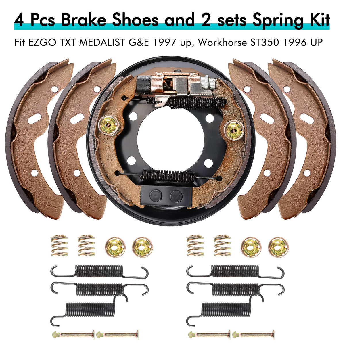 10L0L Yamaha G14–G20 brake shoes offer reliable performance