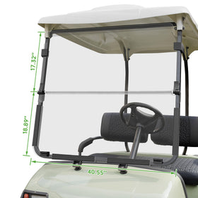 10L0L Yamaha G22 windshield all-weather performance on the course