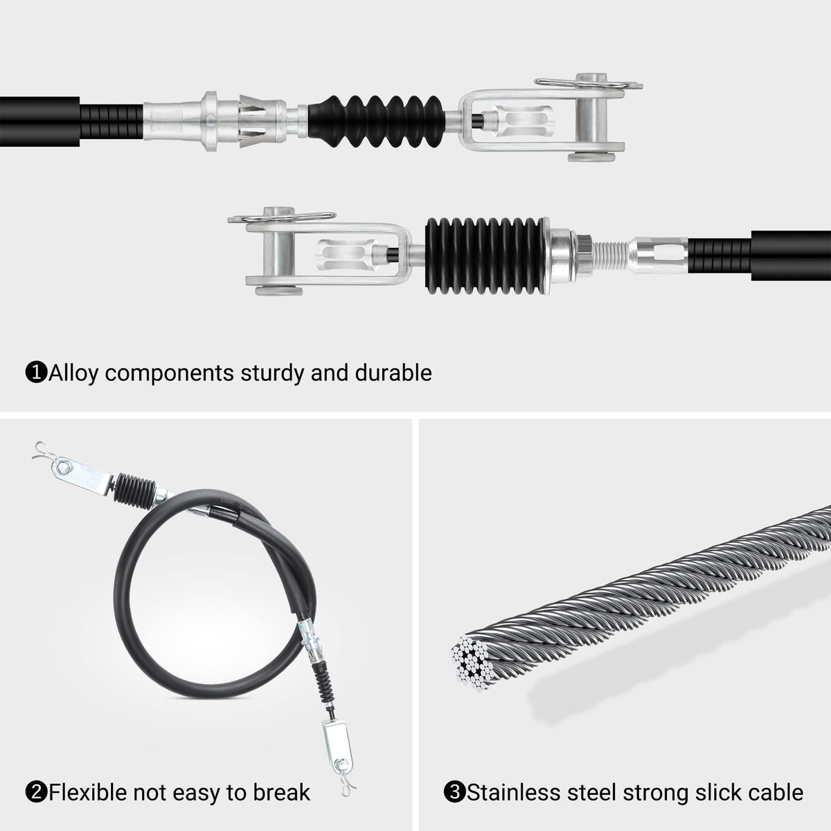 10L0L Yamaha G29 brake cable replacement with bushings for smooth operation