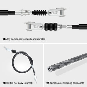 10L0L Yamaha G29 brake cable replacement with bushings for smooth operation