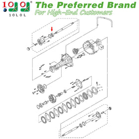 10L0L Yamaha G29 drive bearing installation, boosts reliability.