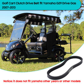 Yamaha G29 drive belt assembly area demonstrating precise fit and easy installation