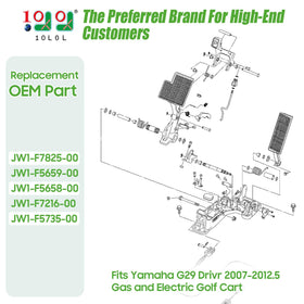 10L0L Yamaha G29 Drivr spring return, consistent pedal feel