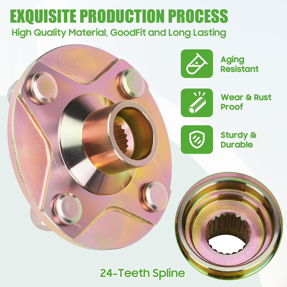 10L0L rear hub with OEM numbers—clear compatibility cues for Yamaha G29.