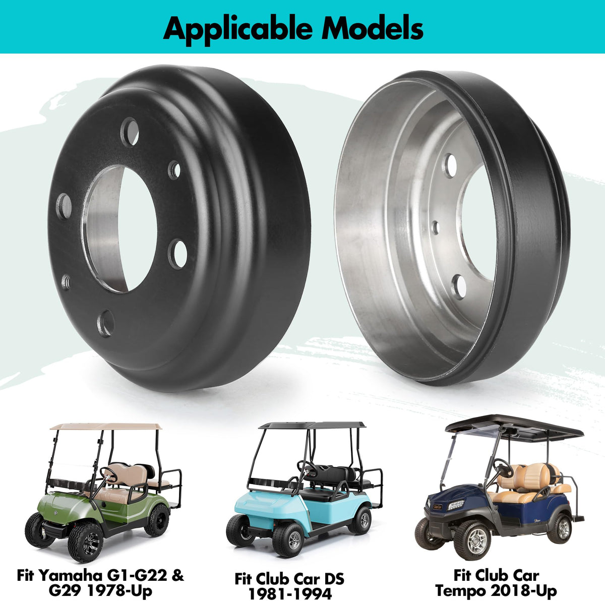 10L0L brake drum for Yamaha G8 delivers confident braking.