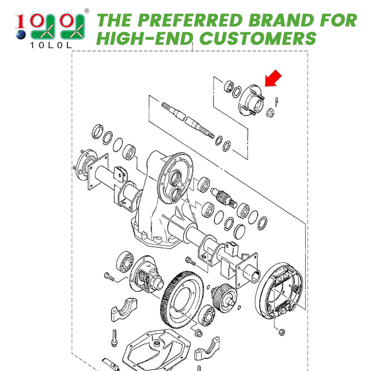 10L0L Yamaha G8/G9 hub replacement showing compatibility with two models