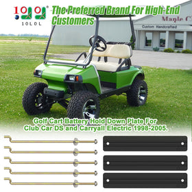 10L0L zinc plated J-bolt rods with nuts for secure fit