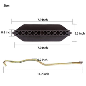 Zinc-plated rods from 10L0L hold-down kit for durability