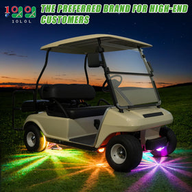 10L0L underglow LED pod strobe lights for festival-ready carts