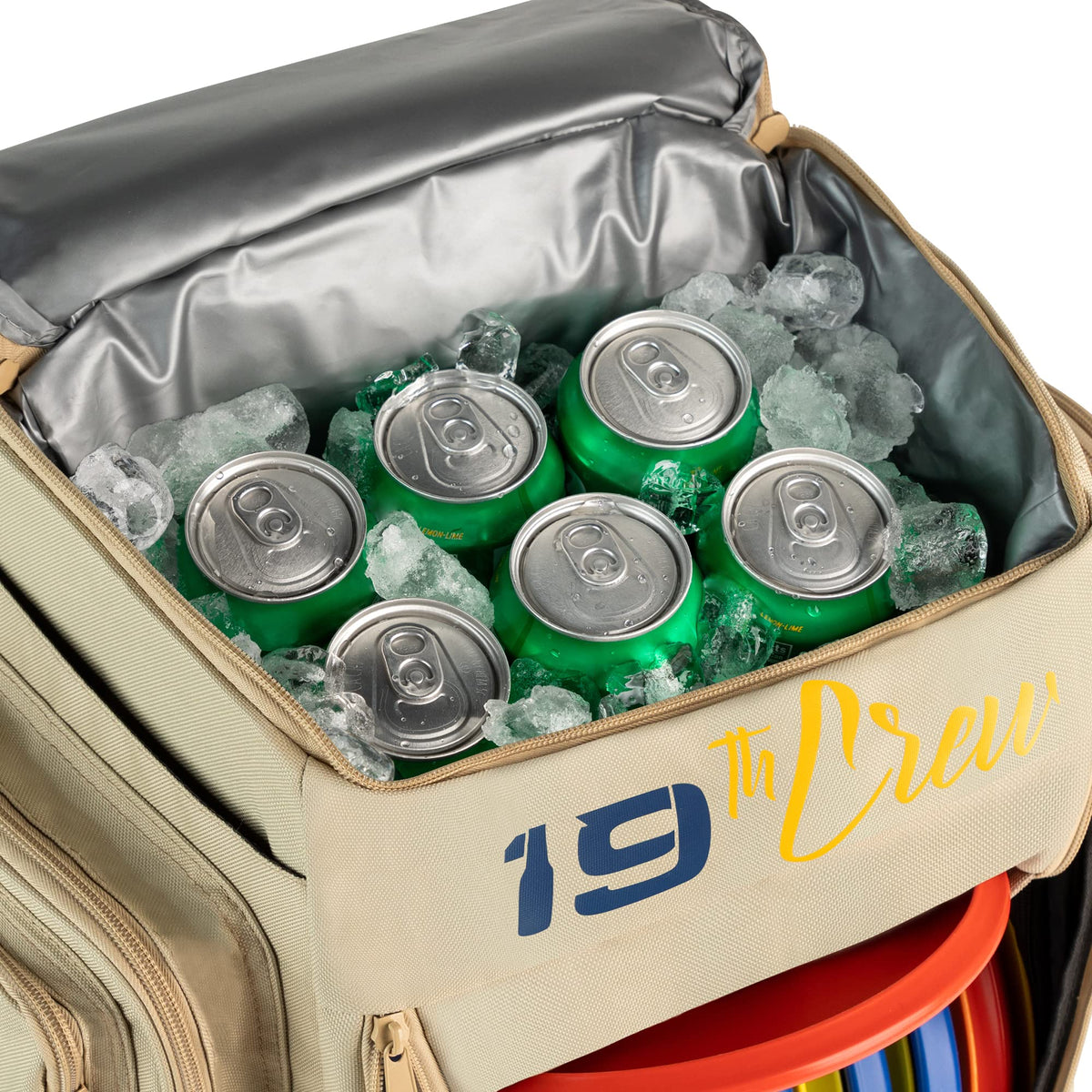 Two drink holders provide quick beverage access during play