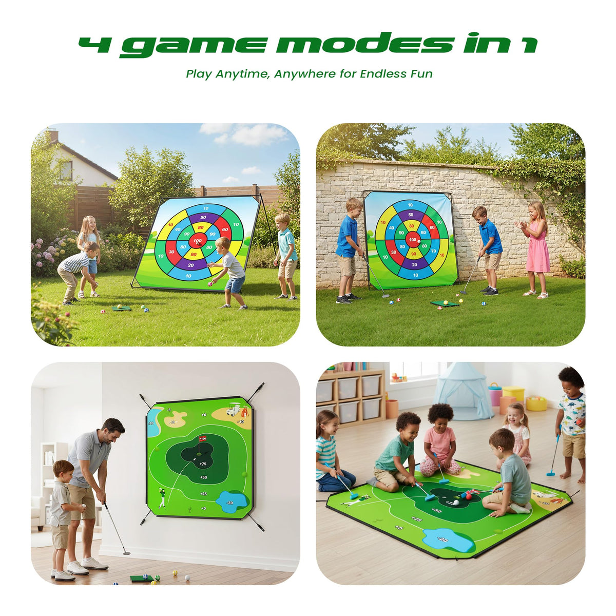 1GoTo-G Battle Golf Chipping Game used indoors or outdoors for versatile play