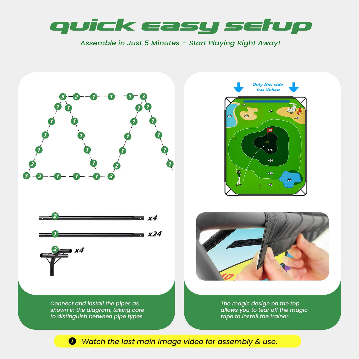 1GoTo-G complete 2-in-1 set includes mat, balls, scoreboard, bag