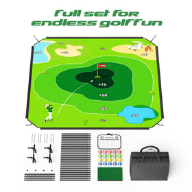 1GoTo-G complete set with putting mat, scoreboard, sticky balls.