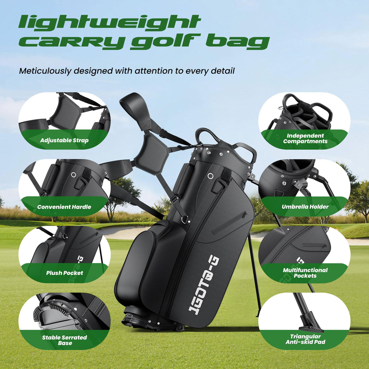 1GoTo-G cooler pocket keeps beverages and snacks cool.