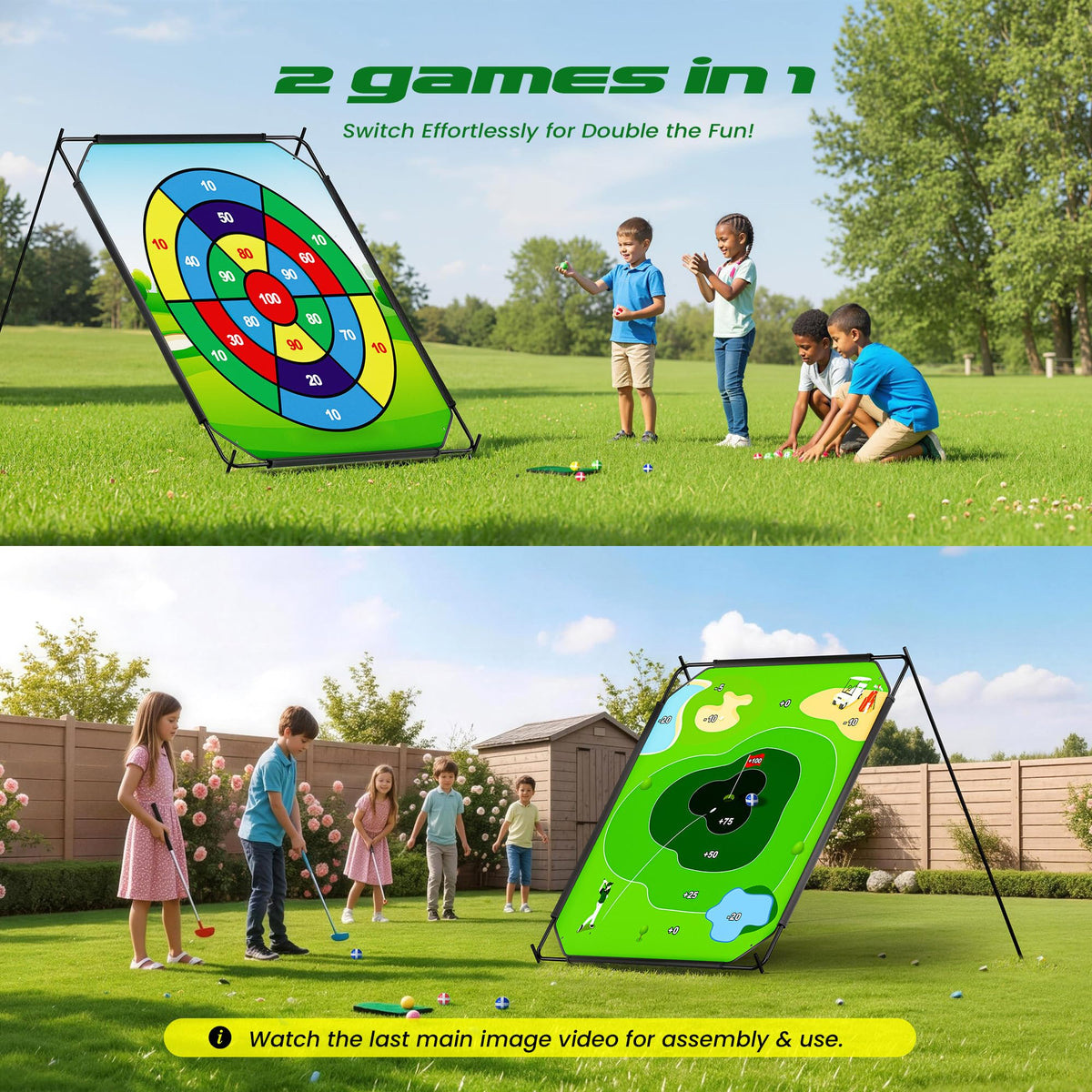 1GoTo-G dual-sided board ready for quick game mode switch