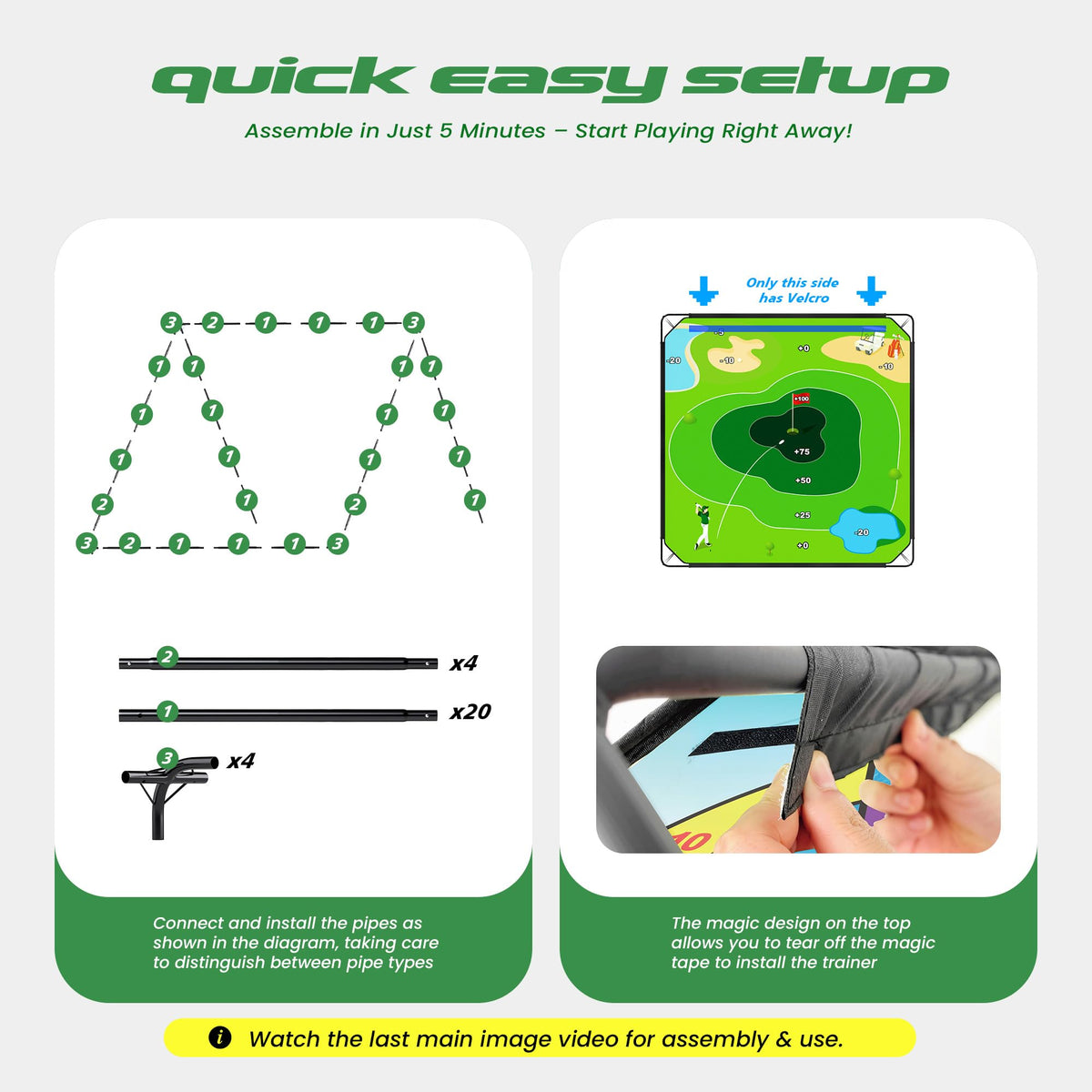 1GoTo-G family-friendly backyard golf challenge for all ages.