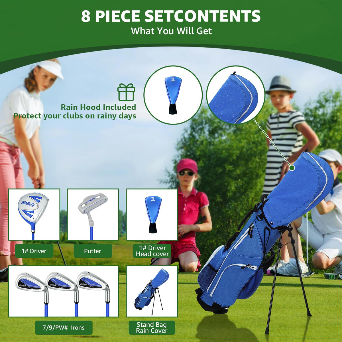1GoTo-G graphite shafts provide lighter feel for younger players
