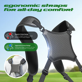 1GoTo-G Junior Golf Stand Bag with 4-way dividers keeps clubs neatly separated.