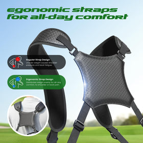 1GoTo-G junior golf stand bag with 4-way dividers keeping clubs organized