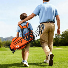 1GoTo-G Junior Golf Stand Bag compact design, organizes essential gear neatly.