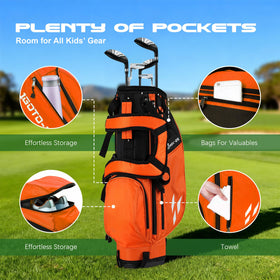 1GoTo-G Junior Golf Stand Bag on-course use, lightweight option for kids.
