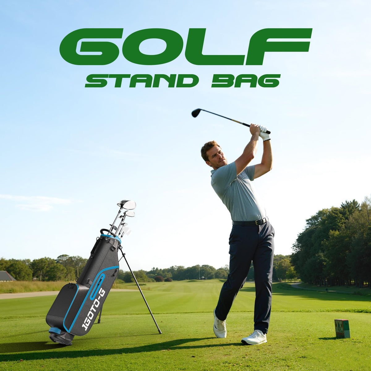1GoTo-G warranty badge on bag signaling 2-year coverage and support