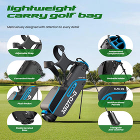 1GoTo-G junior golf stand bag water bottle pocket for hydration