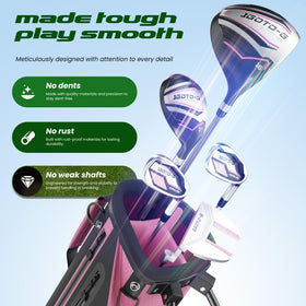 1GoTo-G irons 7-pw with deep grooves improve control and spin