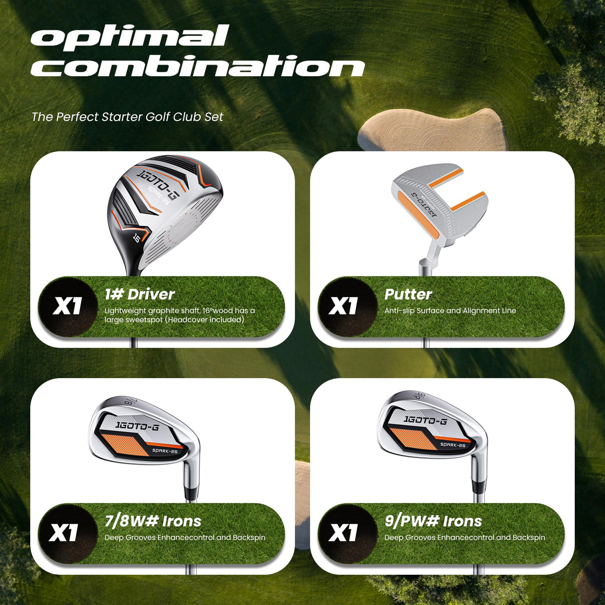1GoTo-G junior putter with alignment aid for steadier greens