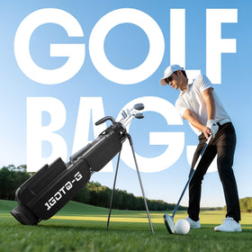 1GoTo-G rain hood protects clubs on the course.