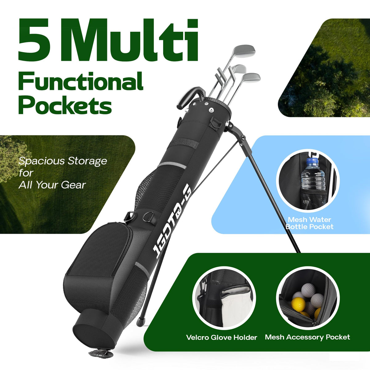 1GoTo-G rain hood protects clubs during wet journeys