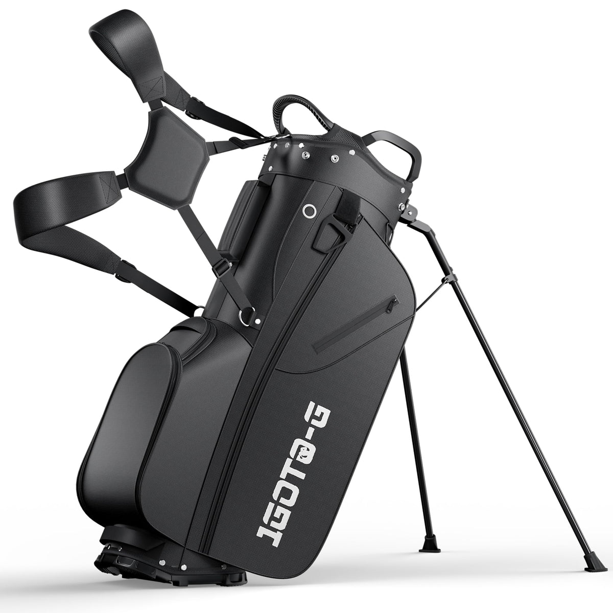 1GoTo-G seven-way top dividers organize clubs, reducing friction and scratches.