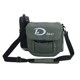 Overall DISC golf starter set neatly arranged in a compact carry bag.