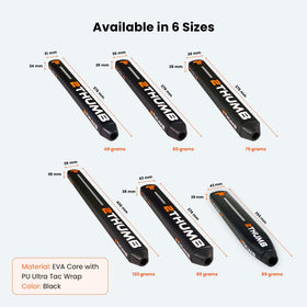 2 Thumb OG Lite 31 putter grip dimensions 31mm by 24mm for precise fit.