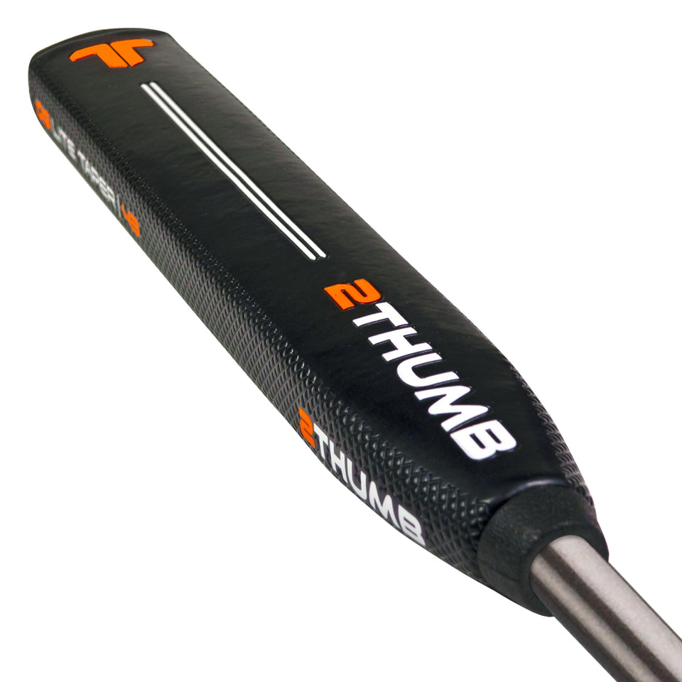 2 Thumb OG Taper Lite 43 putter grip front view showing alignment-friendly design