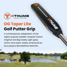 2 Thumb OG Taper Lite 43 putter grip side view highlighting textured surface for a steady grip