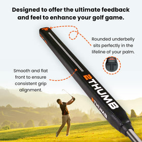 2 Thumb Snug SQ 30 putter grip black packaging ready for golfers