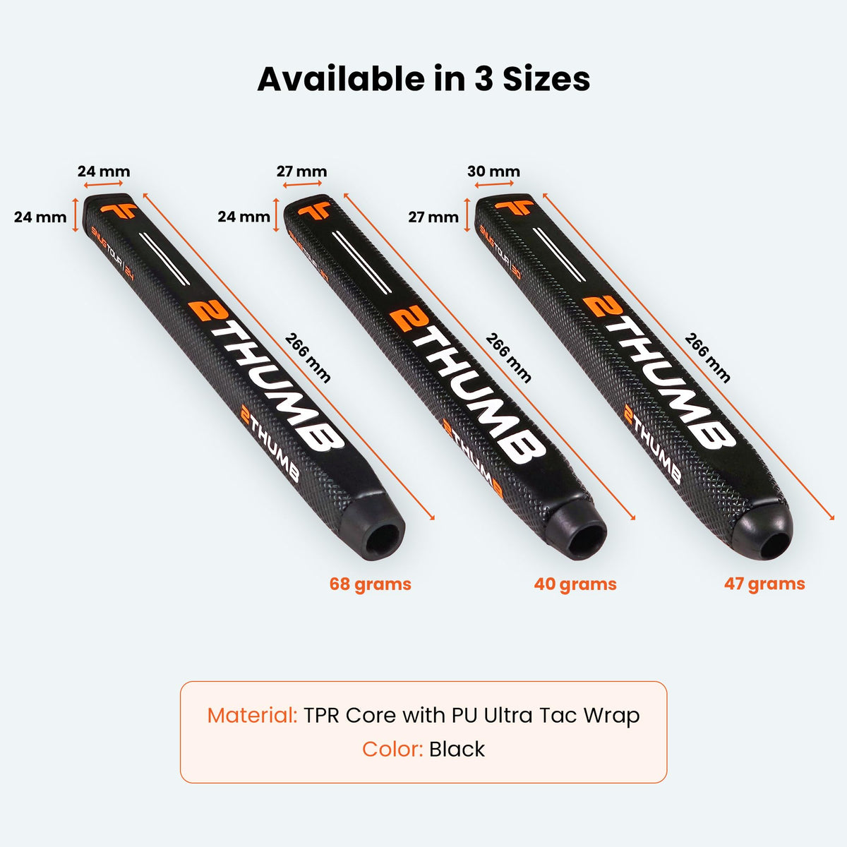 2 Thumb SNUG TOUR 27 grip construction with EVA core and PU wrap for reliability.