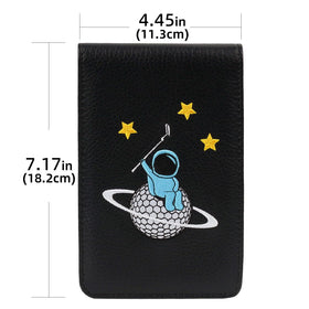 Close-up of multi-tone astronaut embroidery detailing
