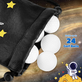 2thpart Astronaut Golf Valuables Pouch Bag interior lint layer protects delicate items.