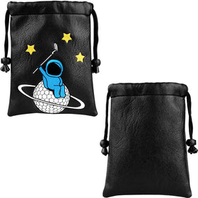 2thpart Astronaut Golf Valuables Pouch Bag compact and portable for travel.