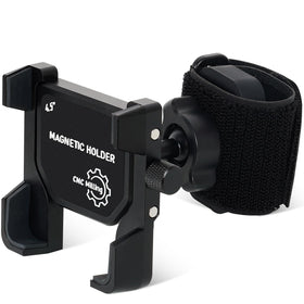 2thpart cnc alloy golf cart phone holder mounted on a cart for secure navigation.