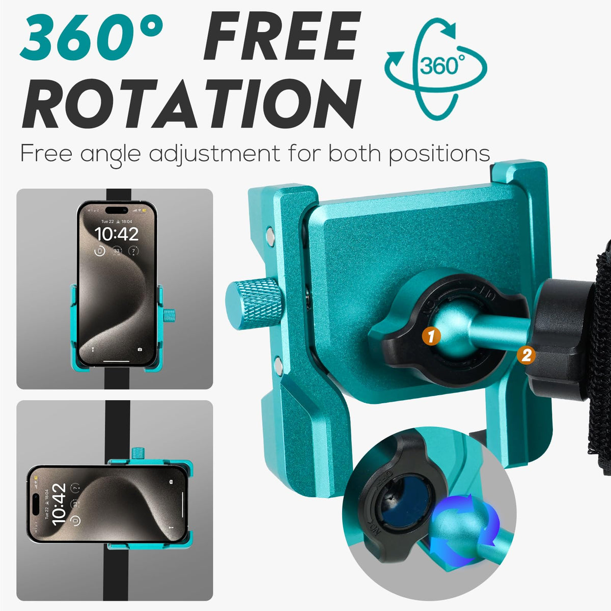 2thpart universal smartphone fit works with or without cases.