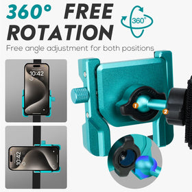 2thpart universal smartphone fit works with or without cases.