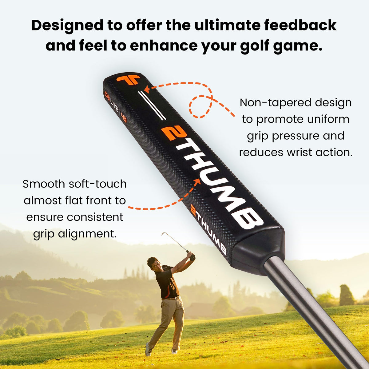 2 Thumb OG Lite 43 grip packaging displayed for on-shelf viewing