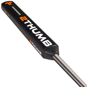 2 Thumb OG Lite 43 putter grip top view highlights flat front for precise alignment