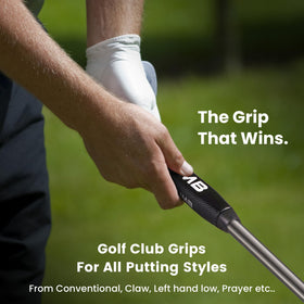 2 Thumb Snug SQ 27 putter grip close-up texture for enhanced traction.