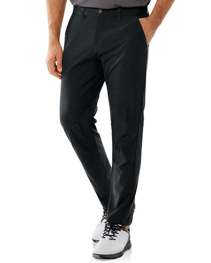 33000ft golf pants front view with 5-pocket design for on-course convenience.